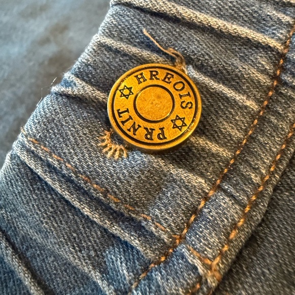 High Rise Wide Leg Pull-On Stretch Jeans New sz M - Picture 3 of 8